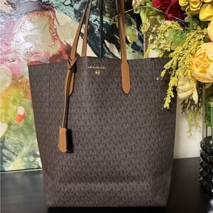 Michael Kors Dark Brown Signature Tote